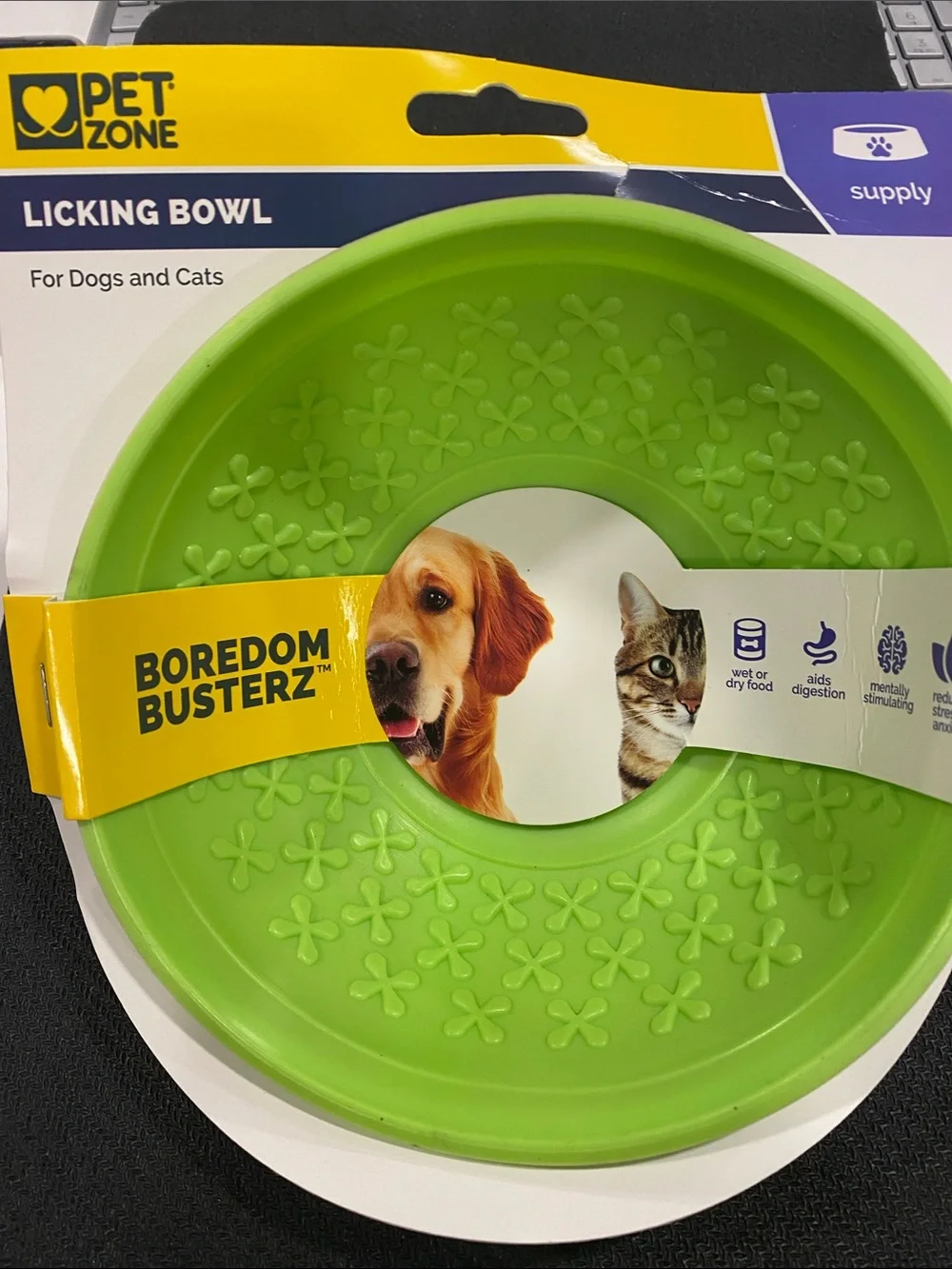 Pet Zone Boredom Busterz Licking Bowl - Green